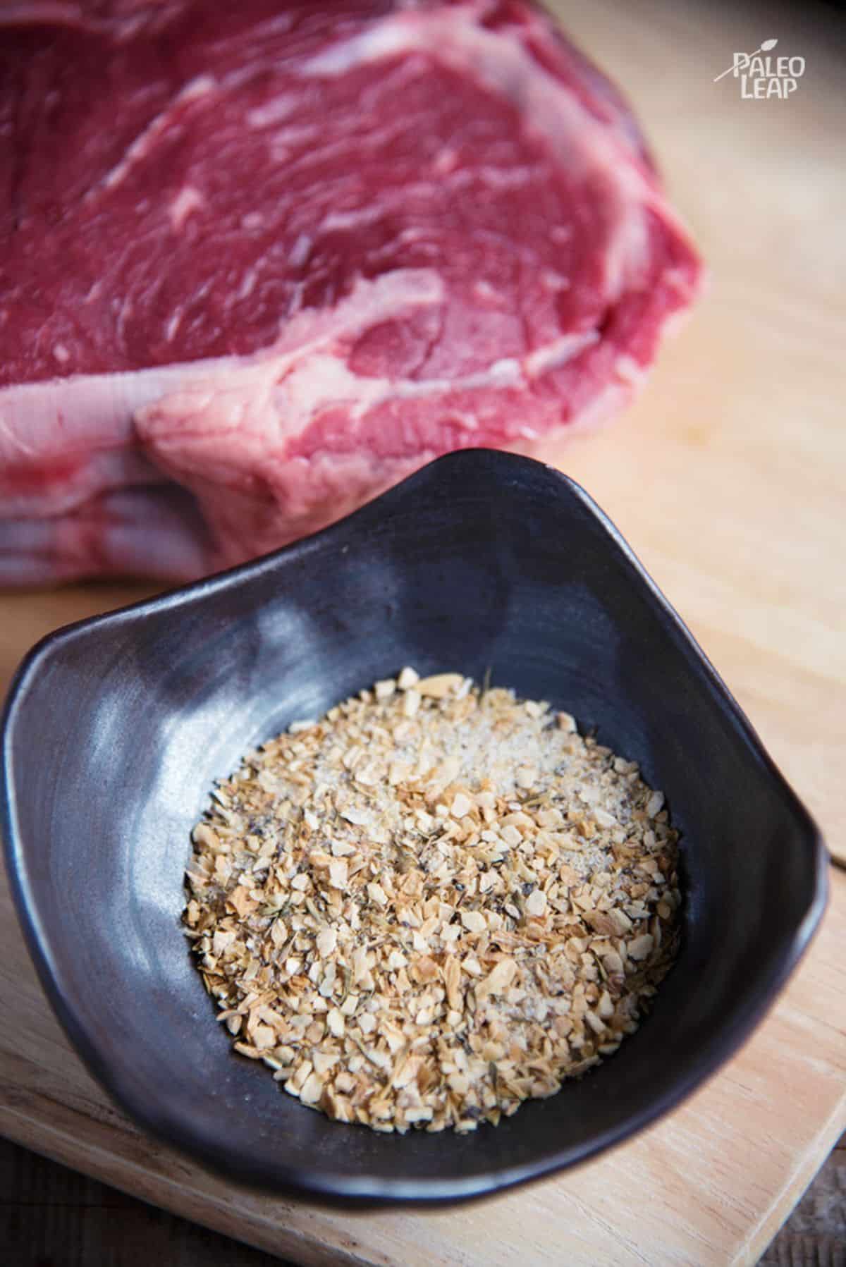 Roast Beef with Portobello and Balsamic Sauce Recipe Preparation