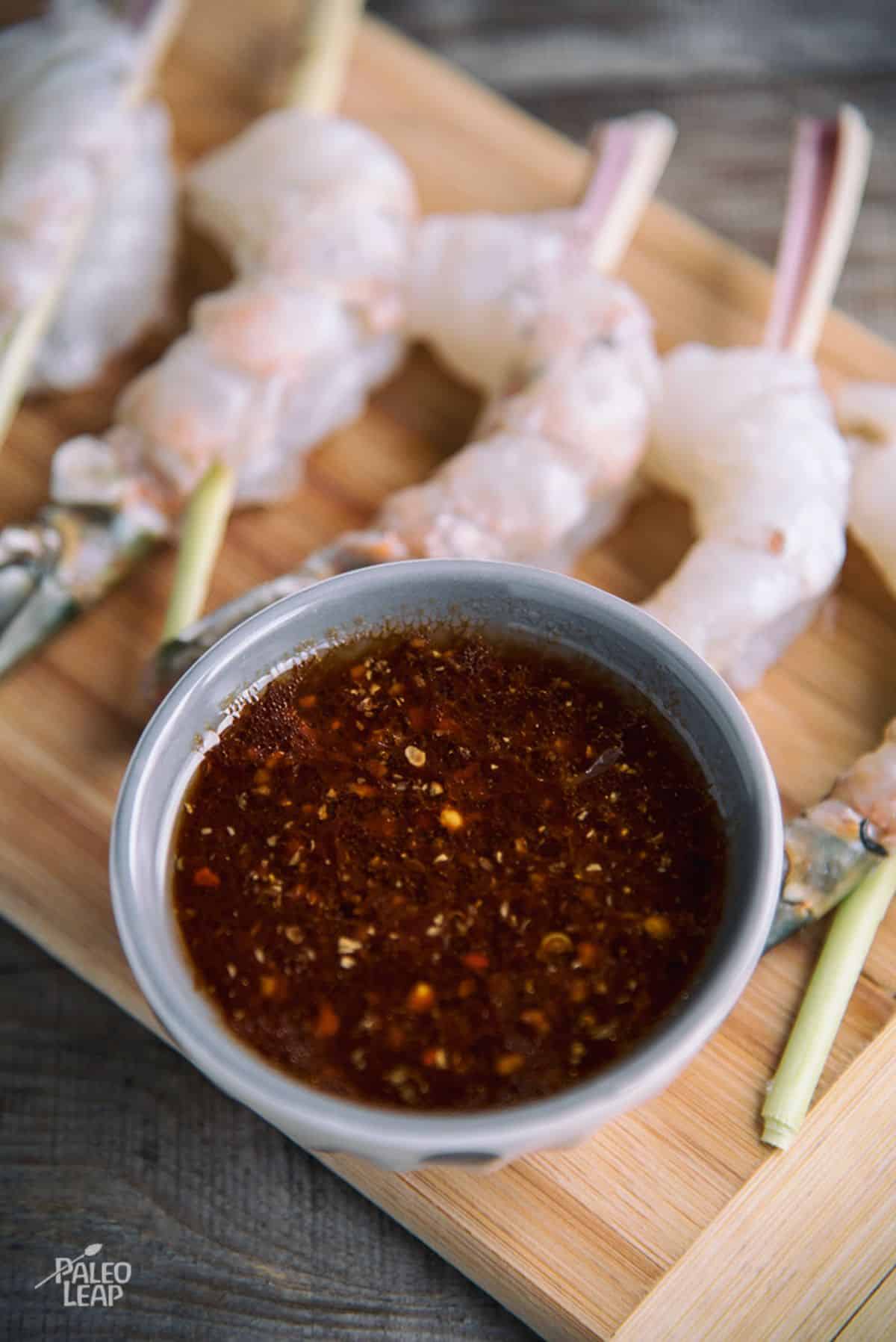 Lemongrass-Skewered Spicy Shrimp Recipe Preparation