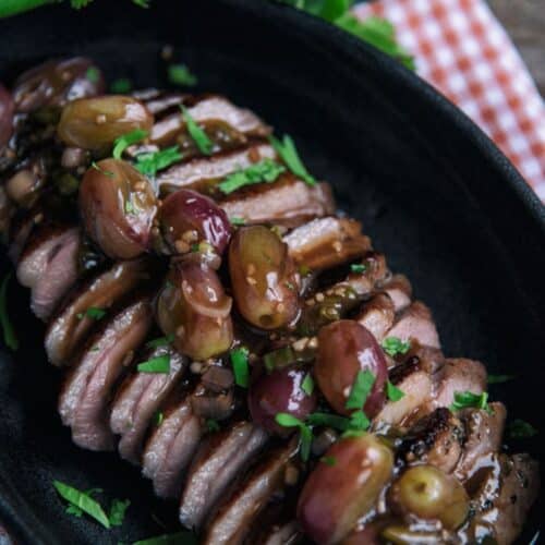 Pan-Fried Duck Breasts With Grape Sauce Recipe