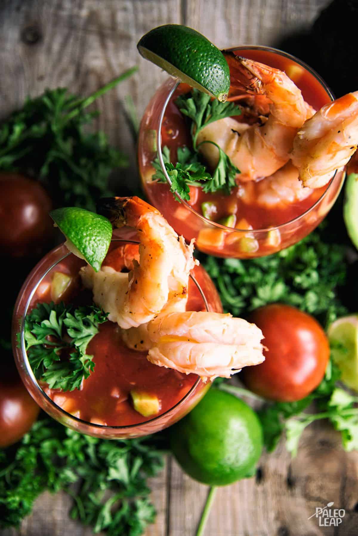 Shrimp And Gazpacho Bowls