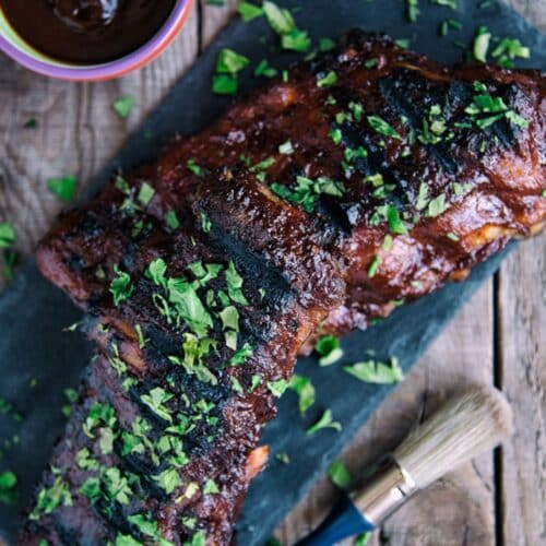 Spicy Barbecue Ribs With Fresh Herbs Recipe
