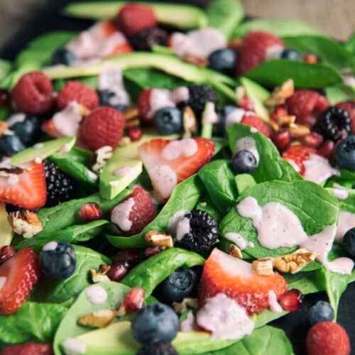 Berry Salad with Raspberry Dressing Recipe