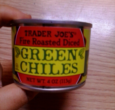 Ingredients: green chile peppers, water, calcium chloride, citric acid, salt