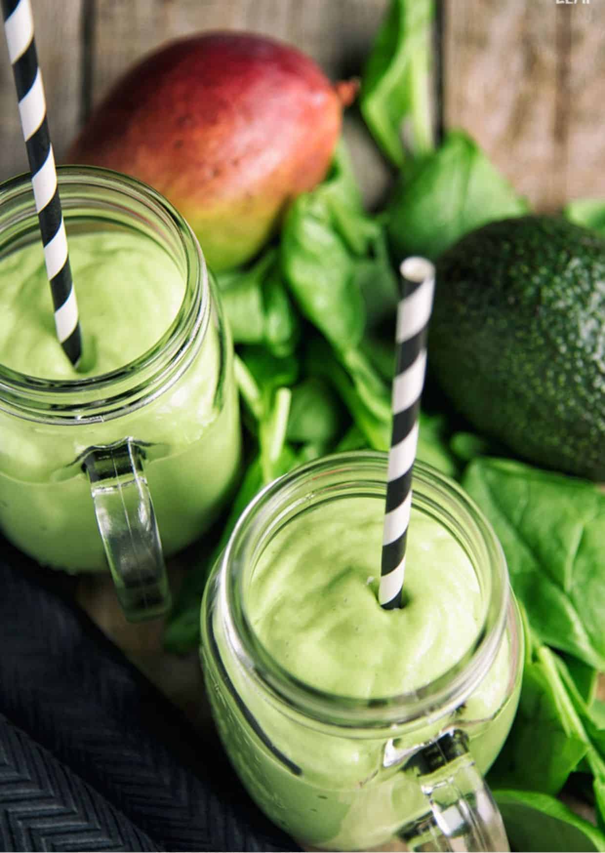 Mango, Avocado, And Spinach Smoothie Recipe | Paleo Leap