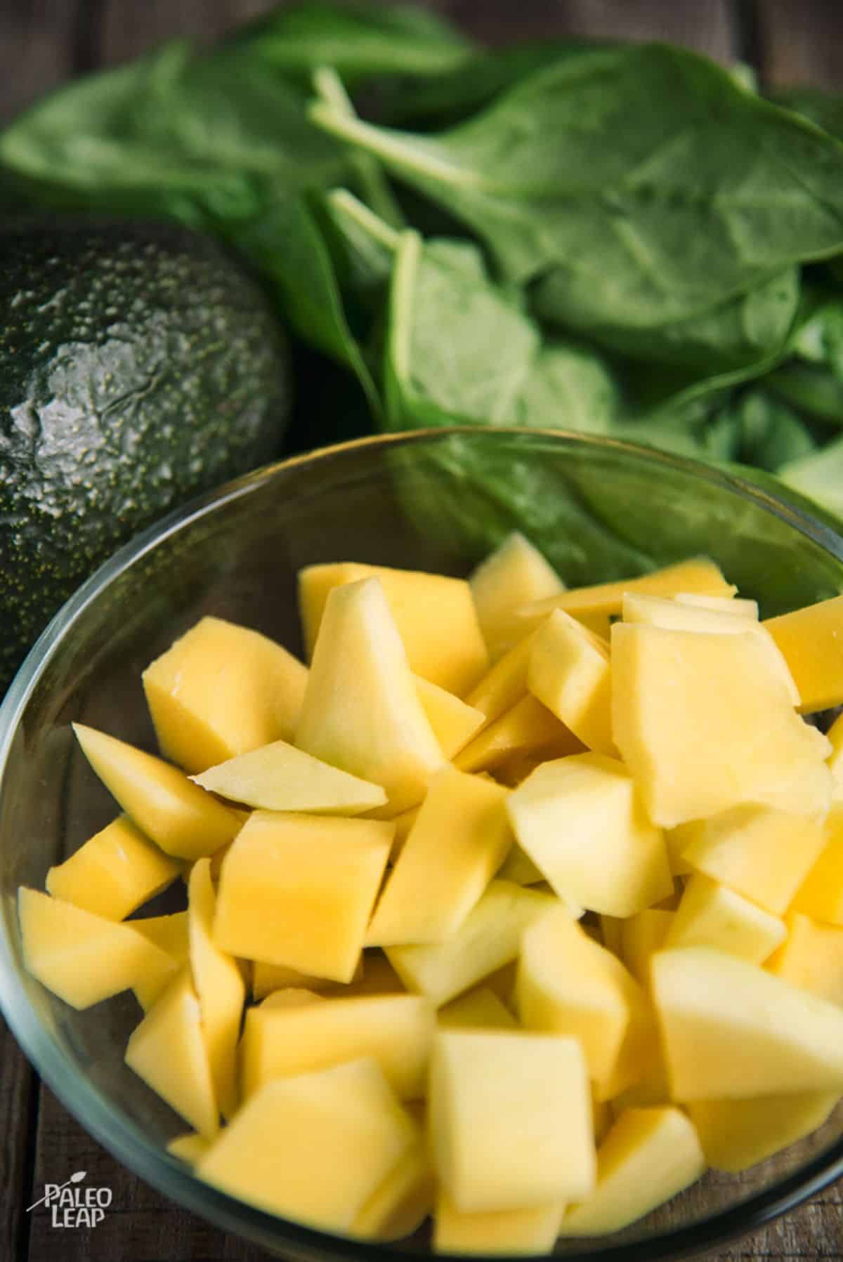 Mango Avocado And Spinach Smoothie Recipe Preparation