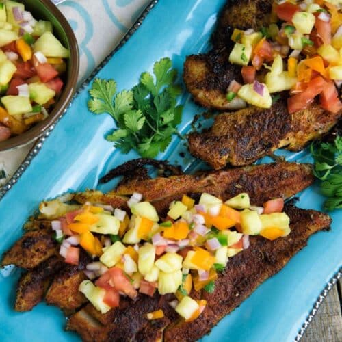 Cajun Fish With Pineapple Salsa Recipe