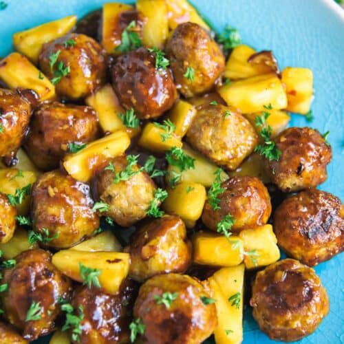 Chicken Meatballs With Pineapple Sauce Recipe