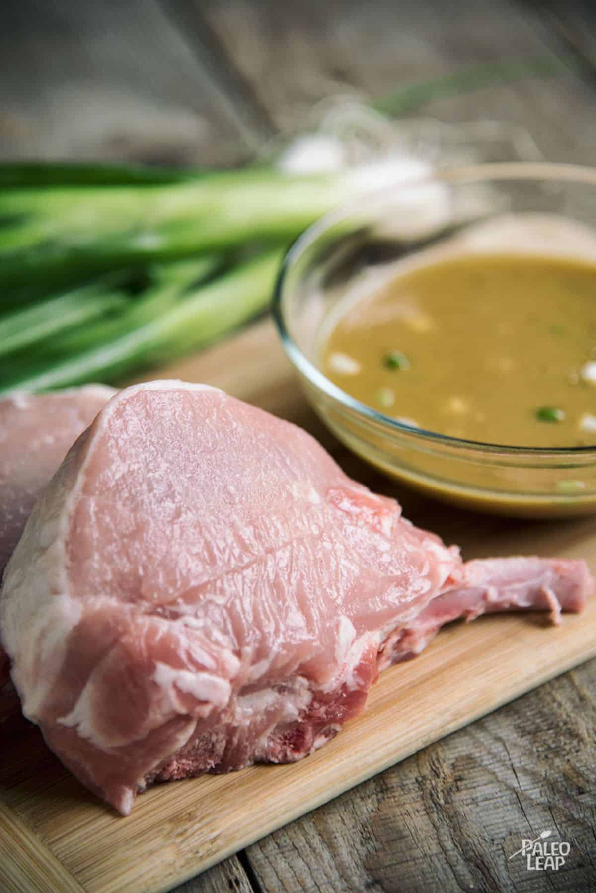Grilled Dijon Pork Chops Recipe Preparation