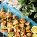 Grilled Salmon Lemon And Lime Skewers Recipe