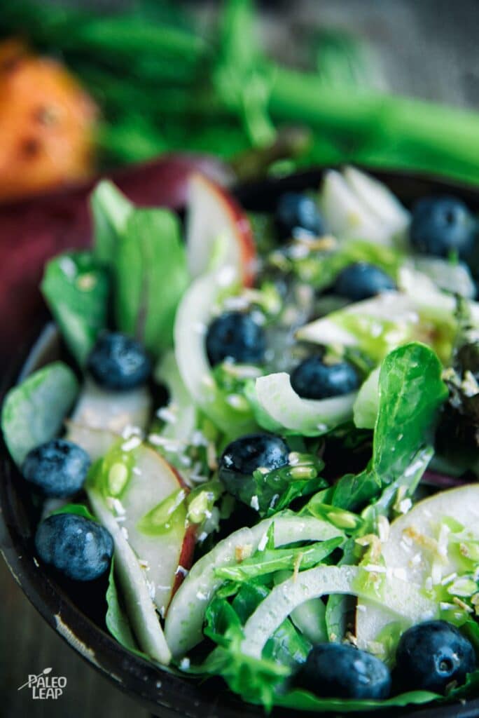 Mixed Greens, Fennel And Red Pear Salad Recipe Paleo Leap
