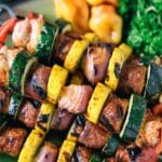 Cajun Chicken And Sausage Skewers Recipe
