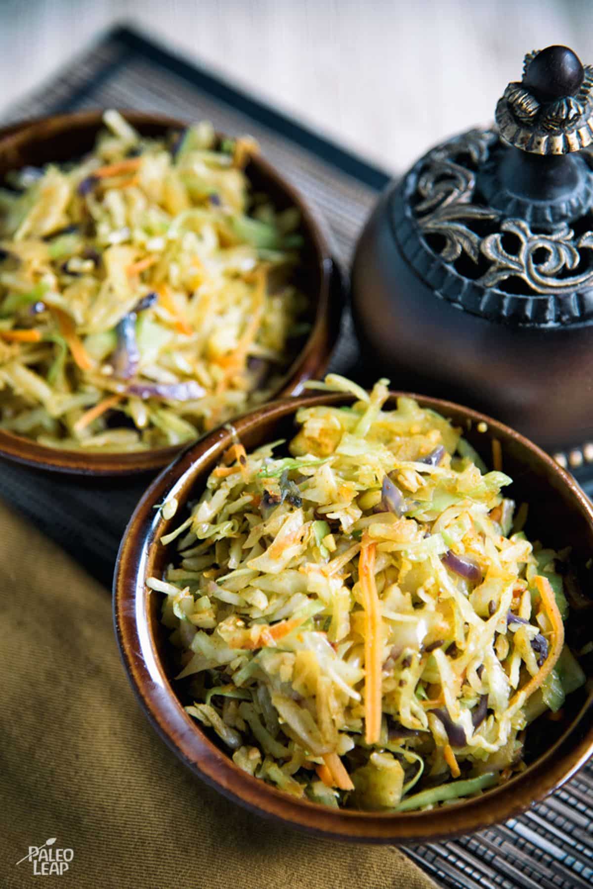 Cumin-Cooked Cabbage