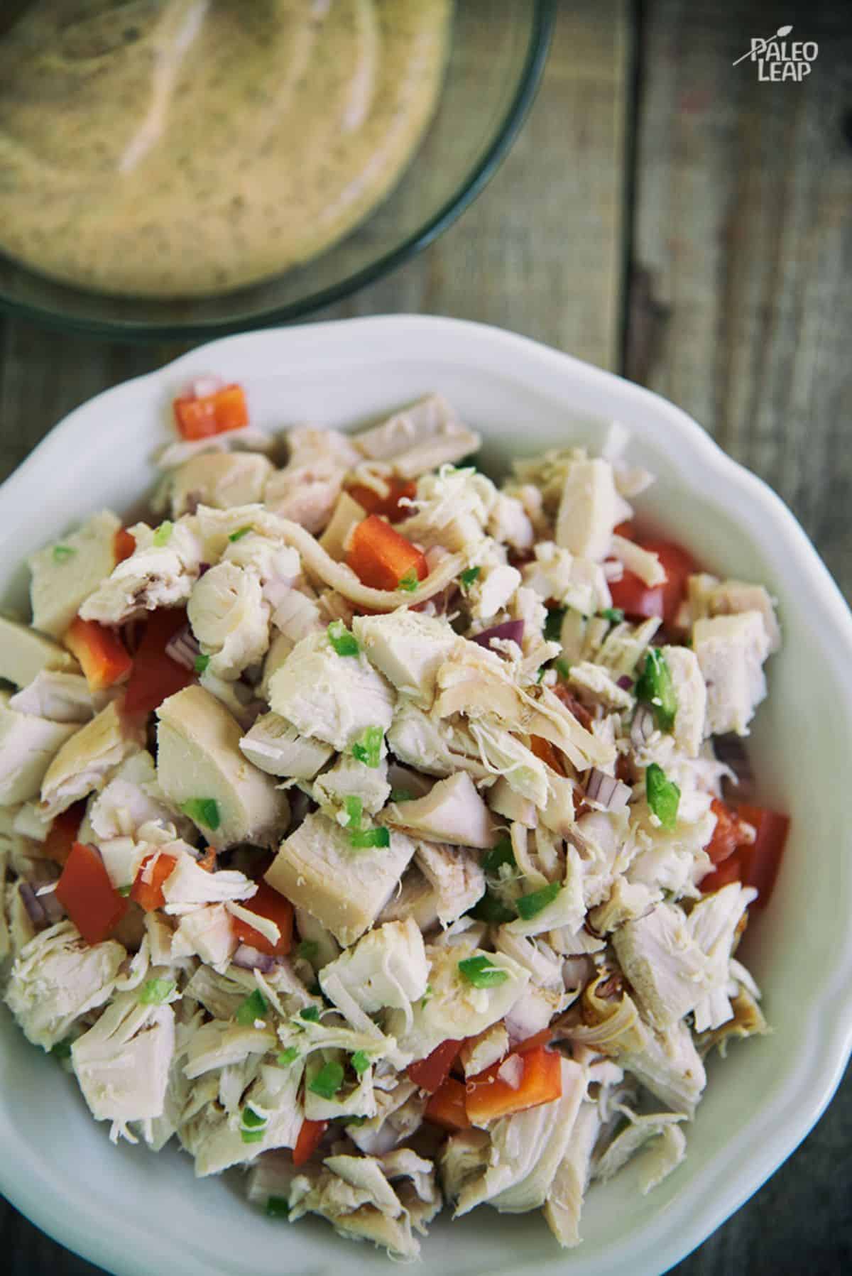 Spicy Mexican-Style Chicken Salad Recipe Preparation