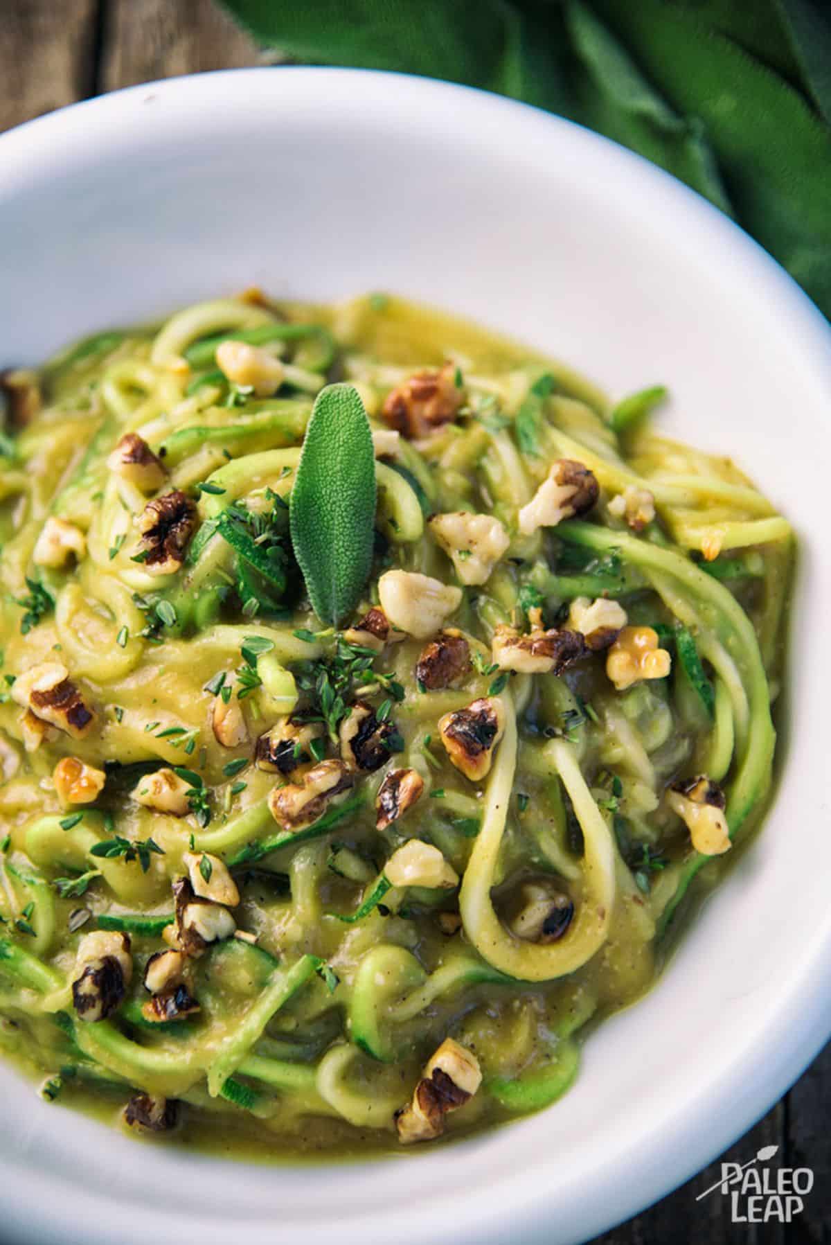 Creamy Butternut Squash Zoodles