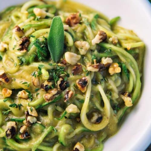 Creamy Butternut Squash Zoodles Recipe