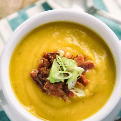 Slow Cooker Butternut Squash And Apple Soup Recipe