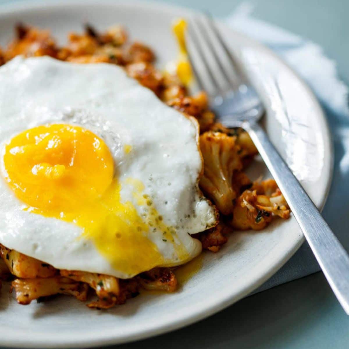 Cauliflower Hash With Eggs Featured