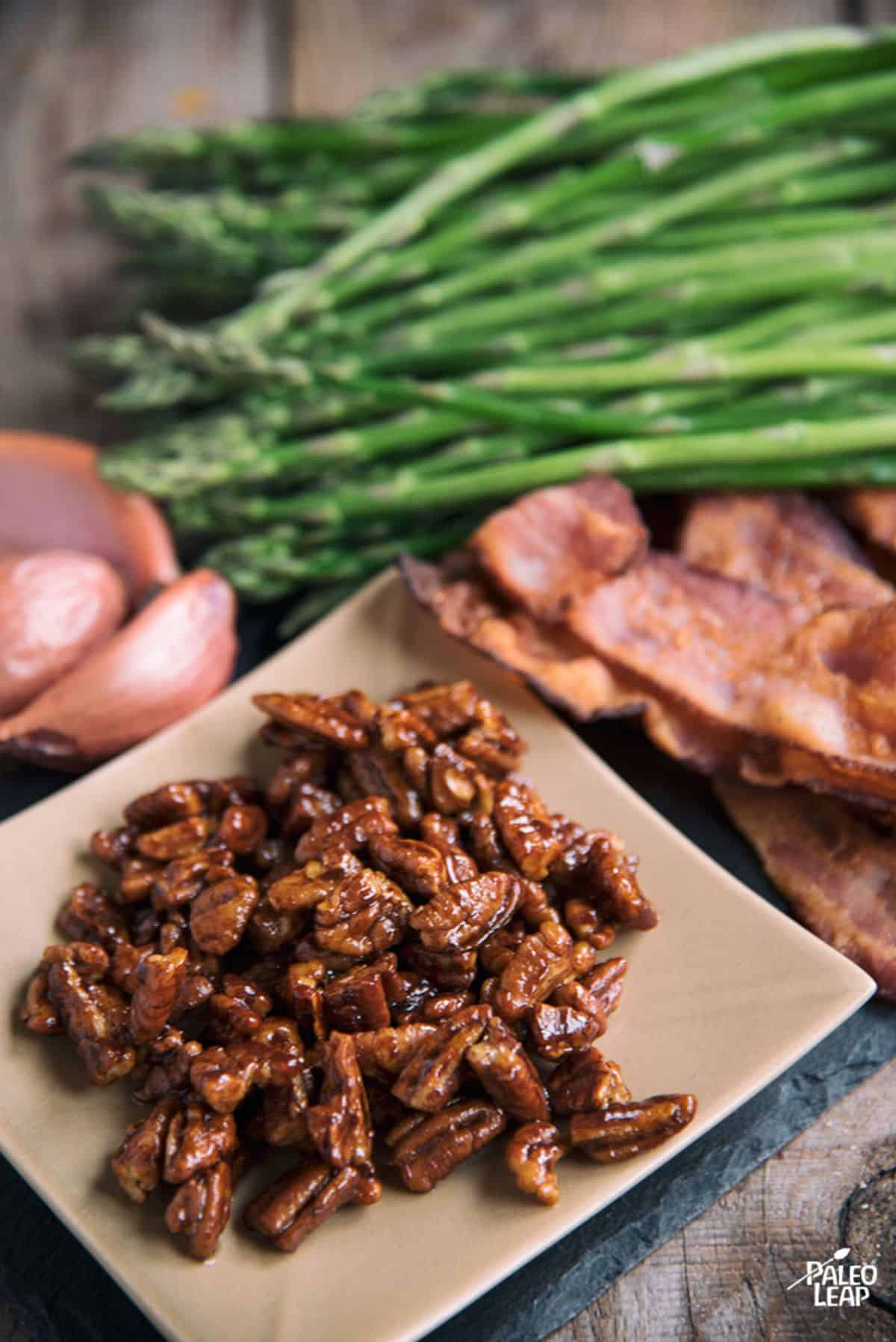 Dijon And Pecan Asparagus Recipe Preparation