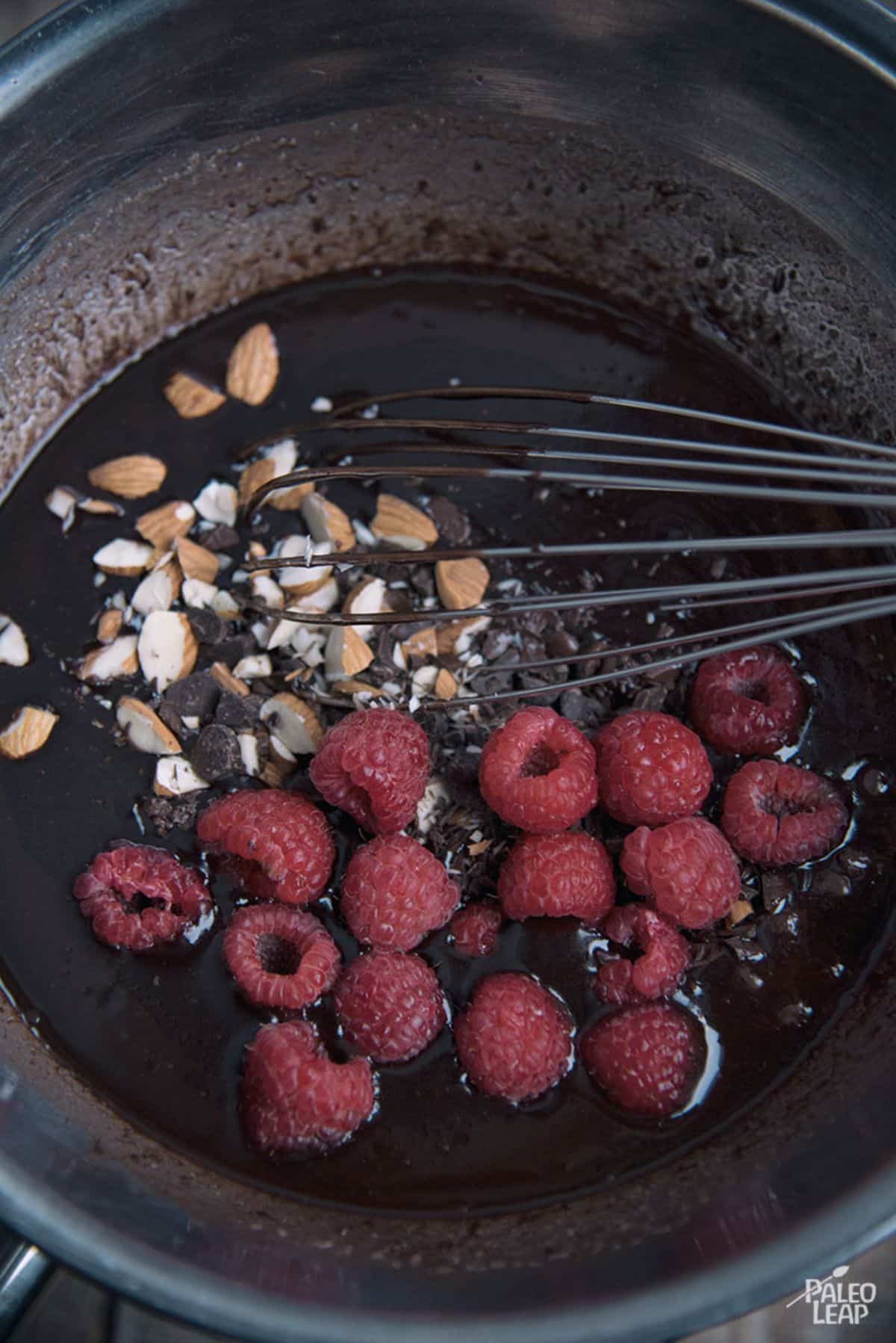 No-Bake Almond-Raspberry Chocolate Bars Recipe Preparation