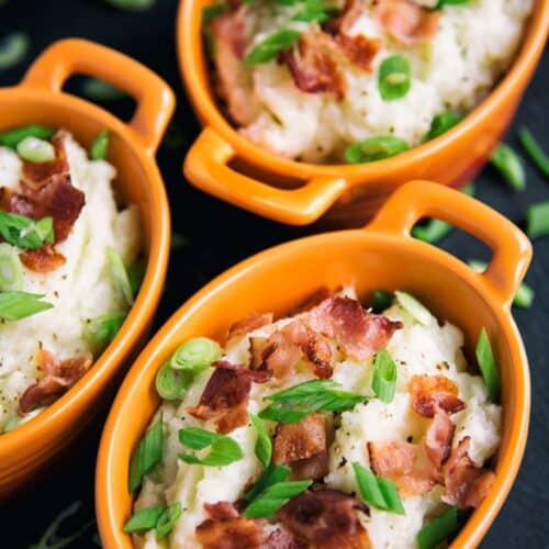 Bacon And Green Onion Mashed Cauliflower Recipe