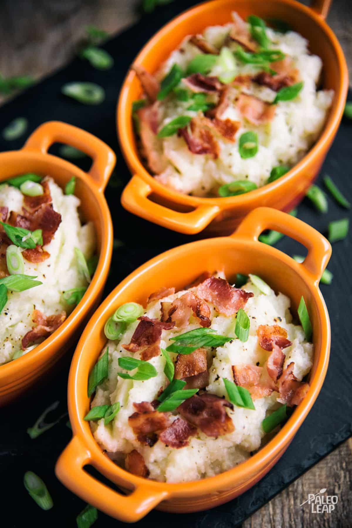 Bacon And Green Onion Mashed Cauliflower