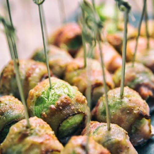 Bacon-Wrapped Brussels Sprouts With Mustard Sauce Recipe