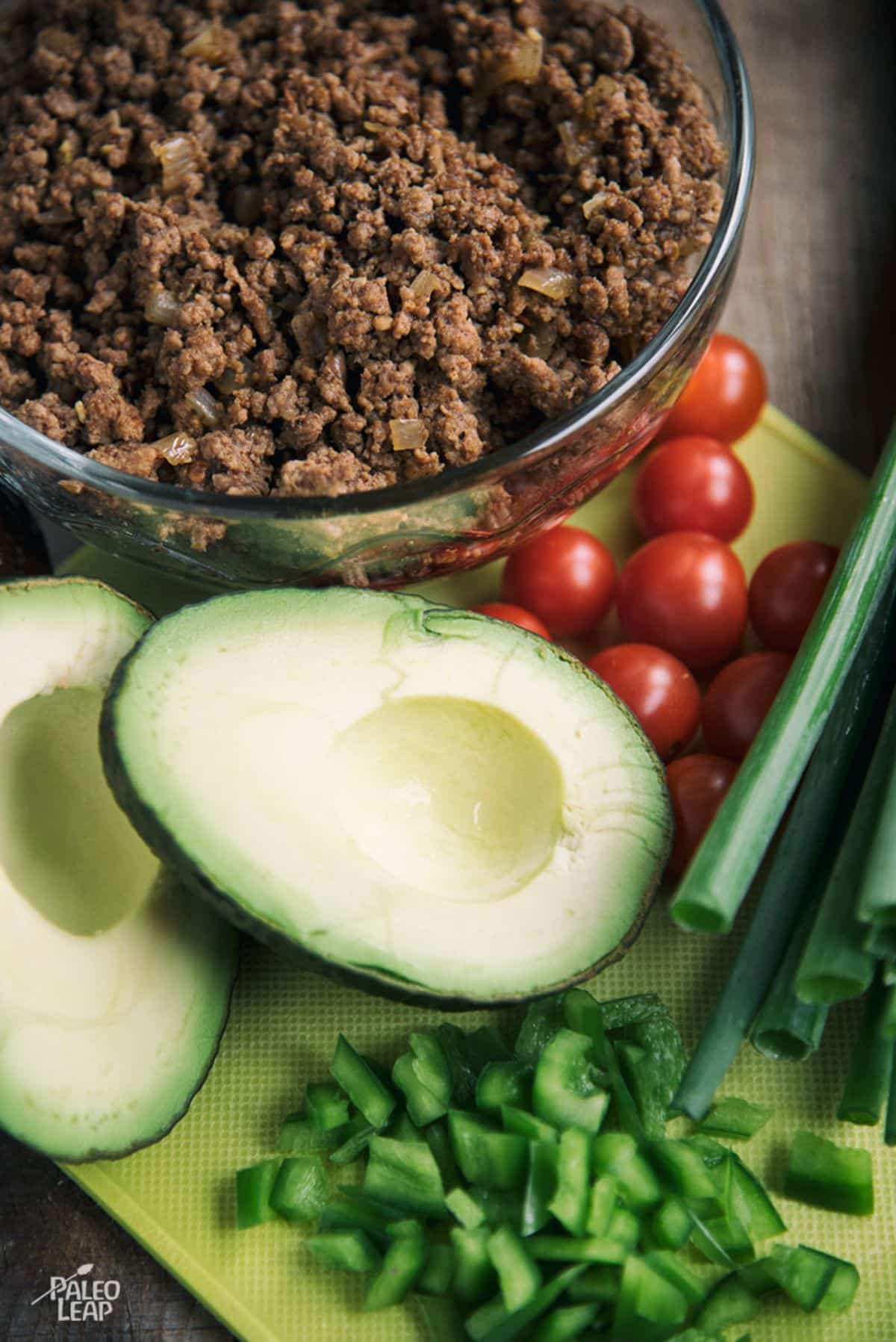 Taco-Stuffed Avocado Recipe Preparation