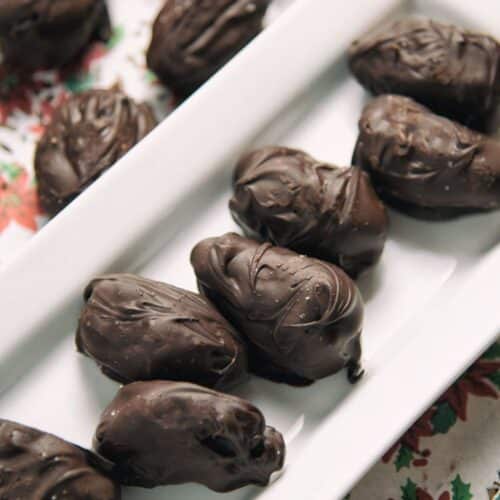 Chocolate Covered Almond Butter Stuffed Dates Recipe
