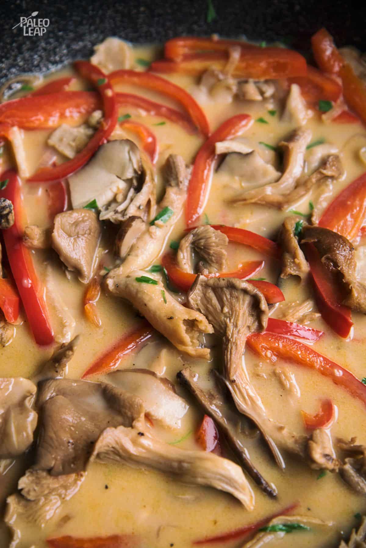 Creamy Chicken With Wild Mushrooms Recipe Preparation