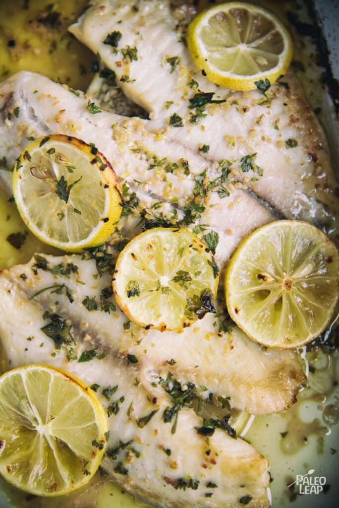 Lemon and Garlic Butter Fish Recipe | Paleo Leap