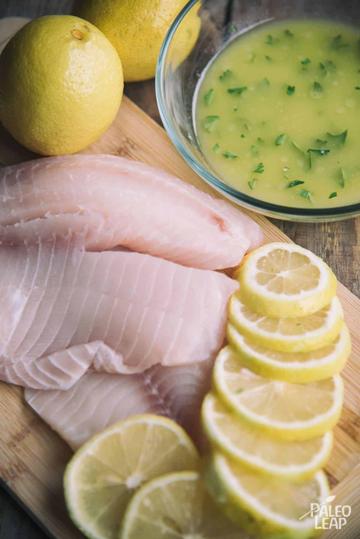 Lemon And Garlic Butter Fish Recipe Preparation