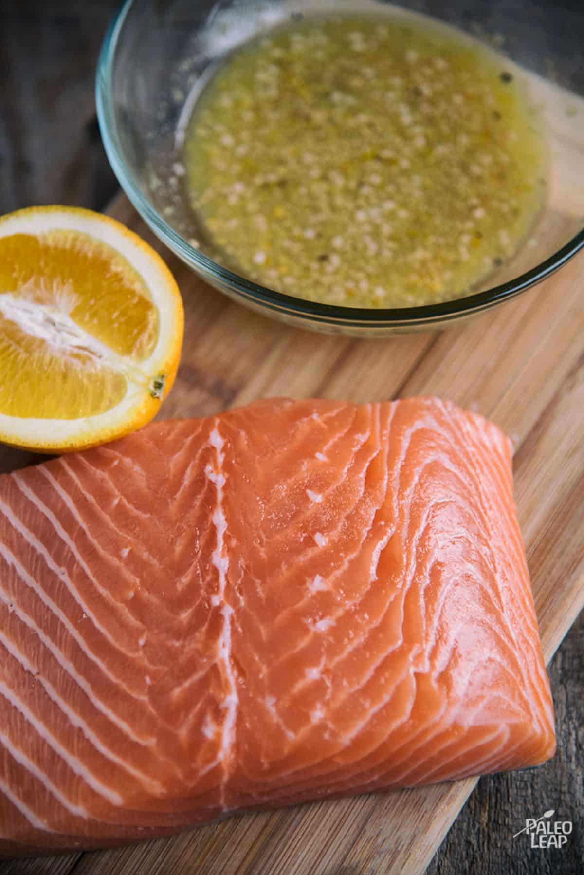 Orange Glazed Salmon Recipe Preparation