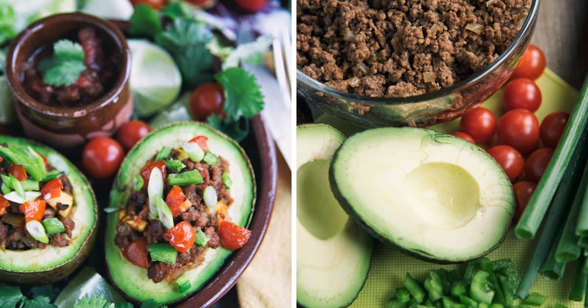 Taco-Stuffed Avocado Recipe | Paleo Leap