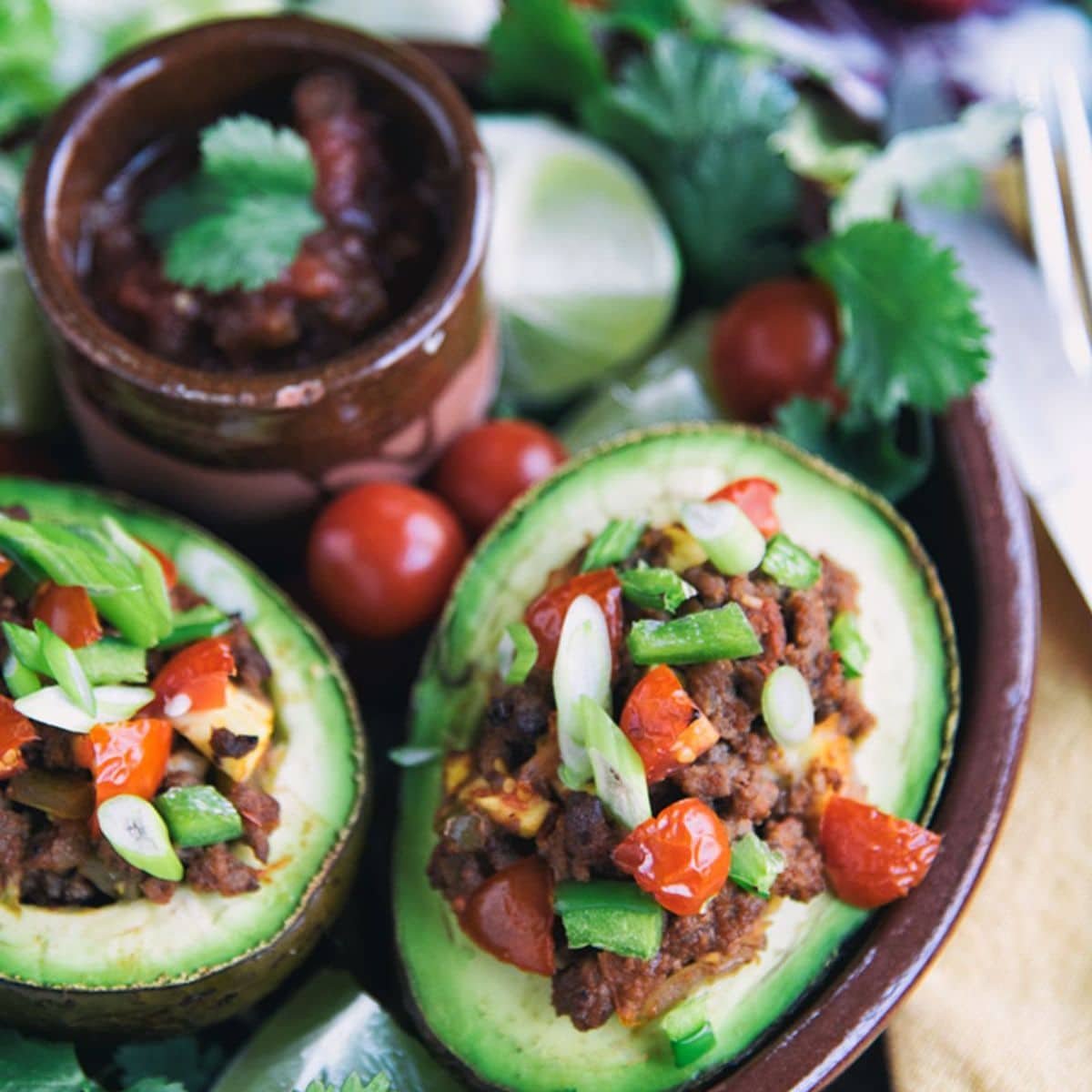 Taco-Stuffed Avocado Featured