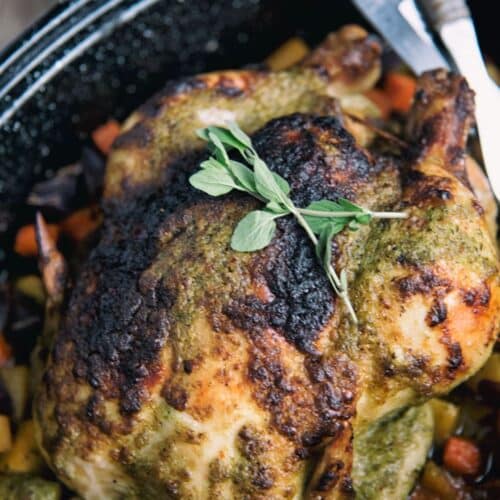 Whole Roasted Chicken With Chimichuri Sauce Recipe