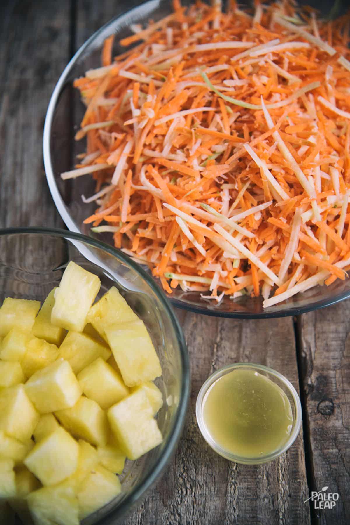 Carrot And Pineapple Slaw Recipe Preparation