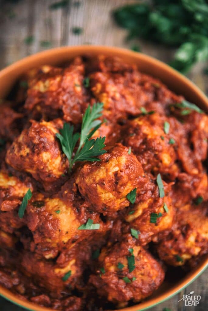 Chicken Meatballs with Marinara Sauce Recipe Paleo Leap