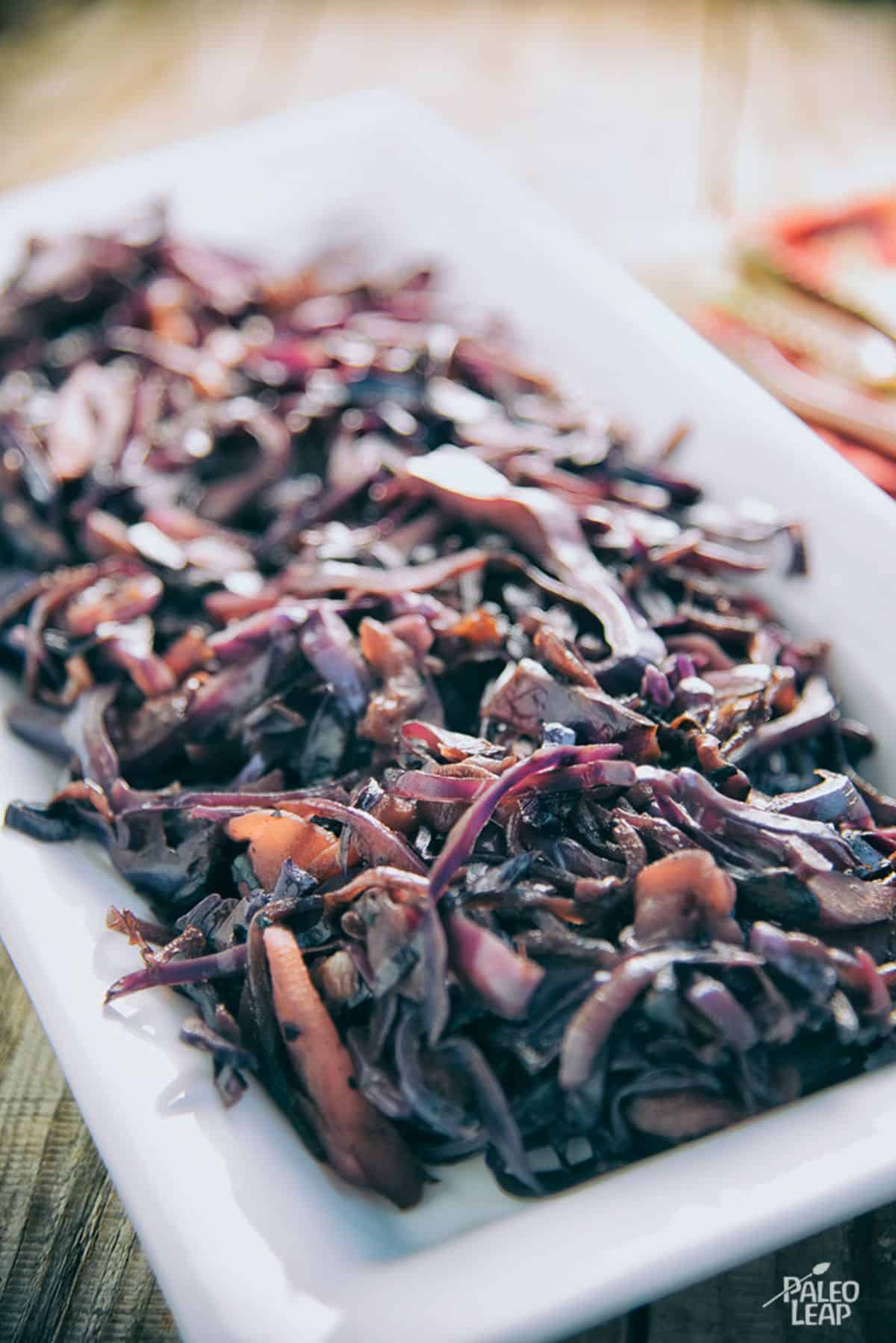 Star Anise And Cinnamon Red Cabbage Slaw