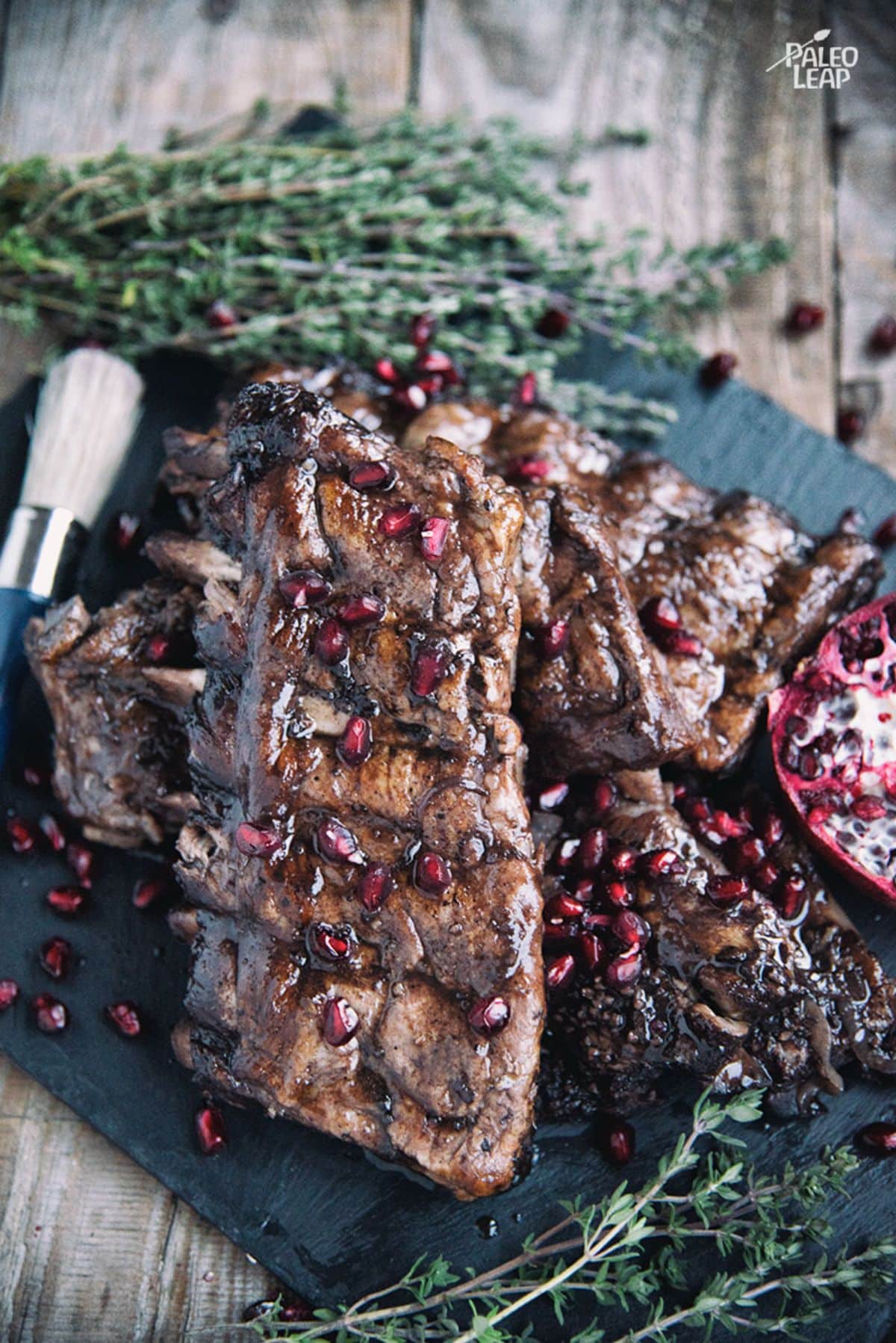 Slow-Cooker Ribs with Pomegranate Sauce