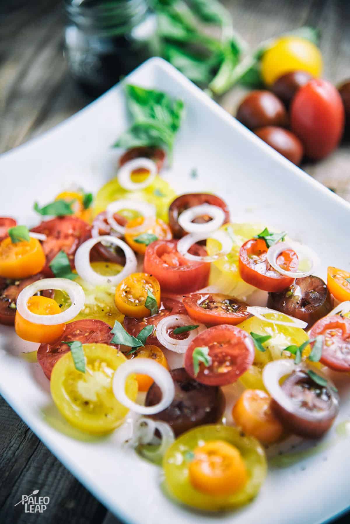 Balsamic Tomato And Onion Salad