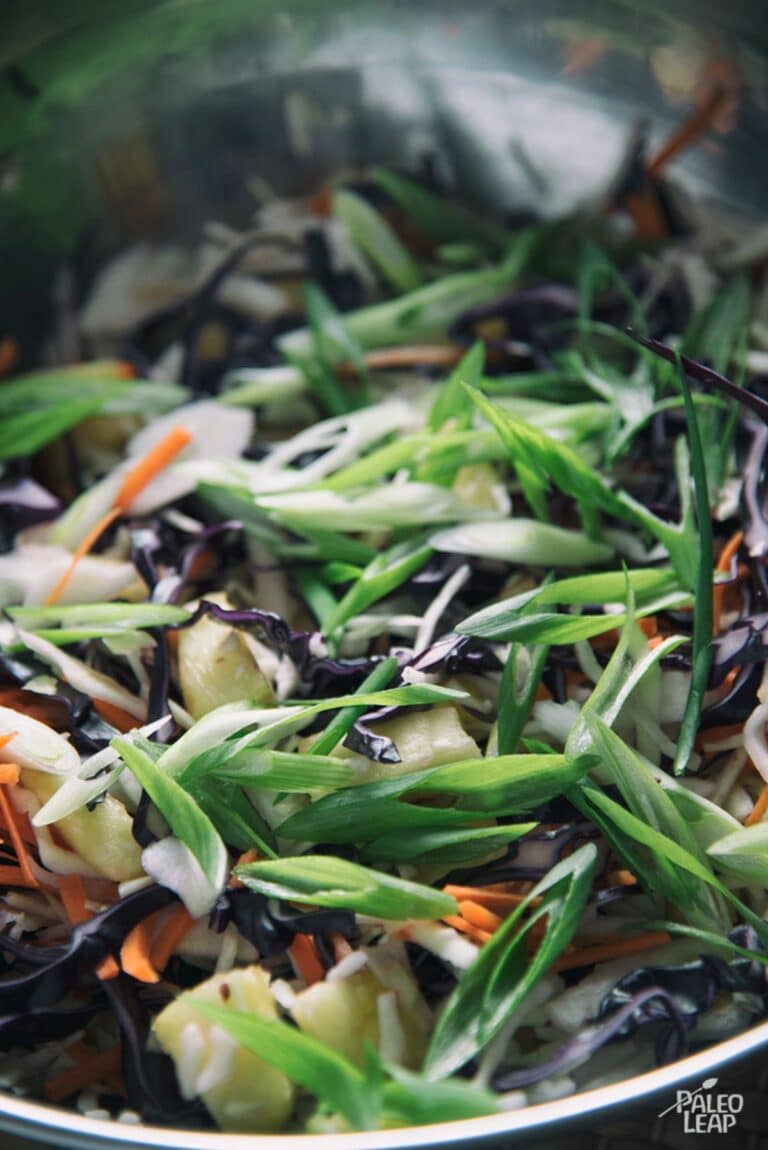 Pineapple Cabbage Coleslaw Recipe Paleo Leap