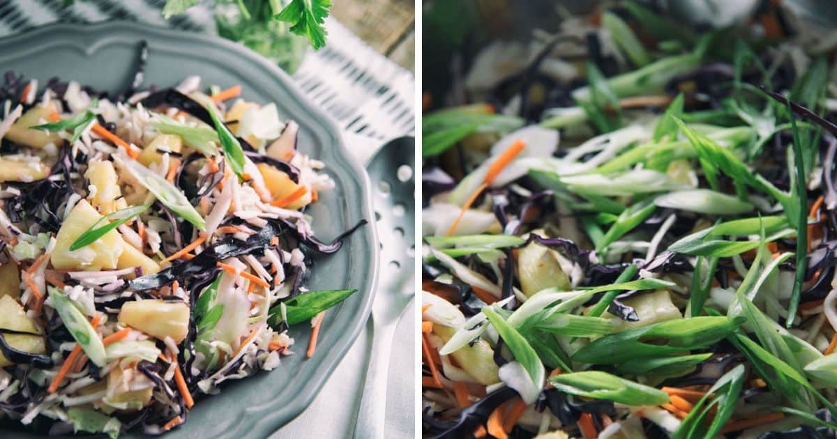 Pineapple Cabbage Coleslaw Recipe Paleo Leap