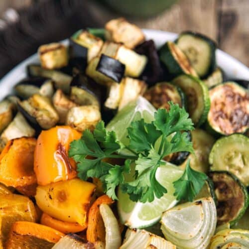 Roasted Vegetable Salad With Cilantro Dressing Recipe