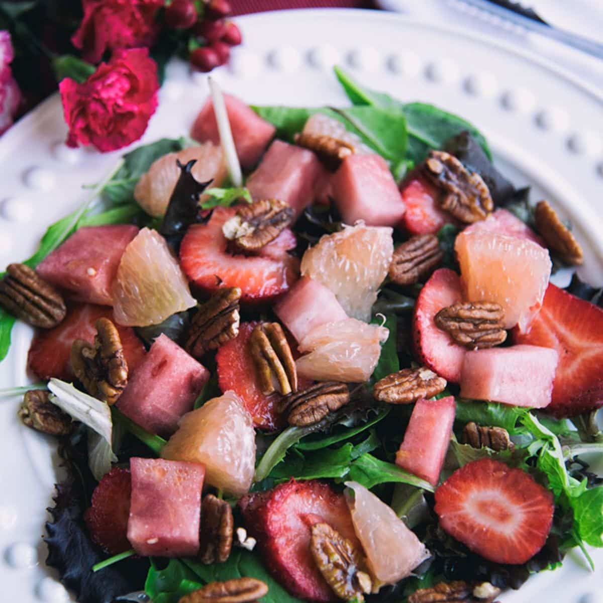 Grapefruit And Watermelon Salad Featured