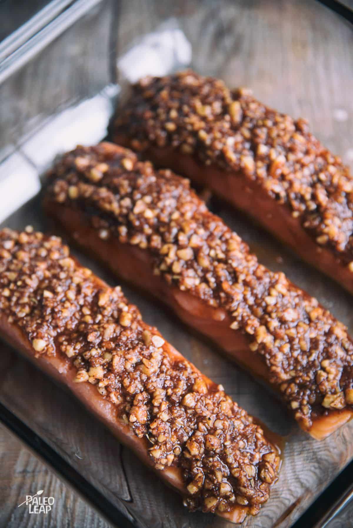 Maple-Crusted Salmon Recipe Preparation