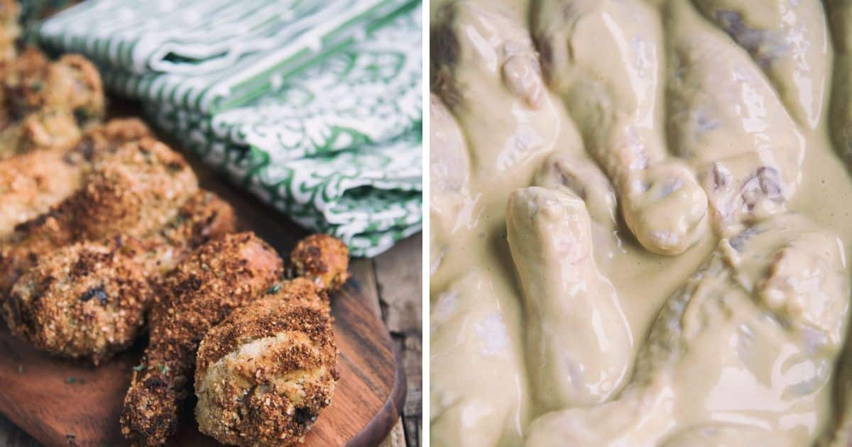 MustardCrusted Chicken Drumsticks Recipe Paleo Leap