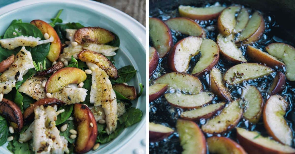 Peach And White Fish Salad Recipe