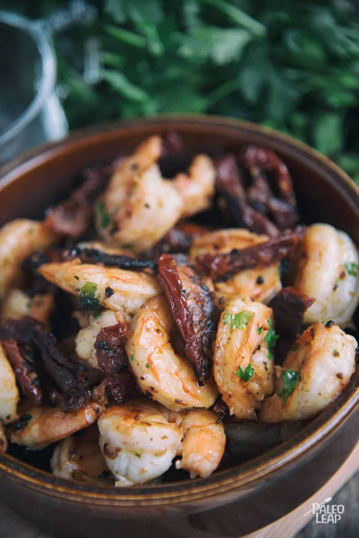 Spicy Shrimp And Sun-Dried Tomatoes