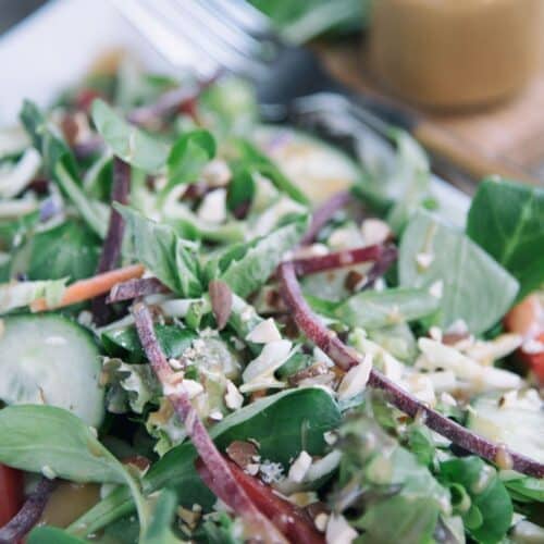 Beet Broccoli And Mache Salad With Almond Vinaigrette Recipe