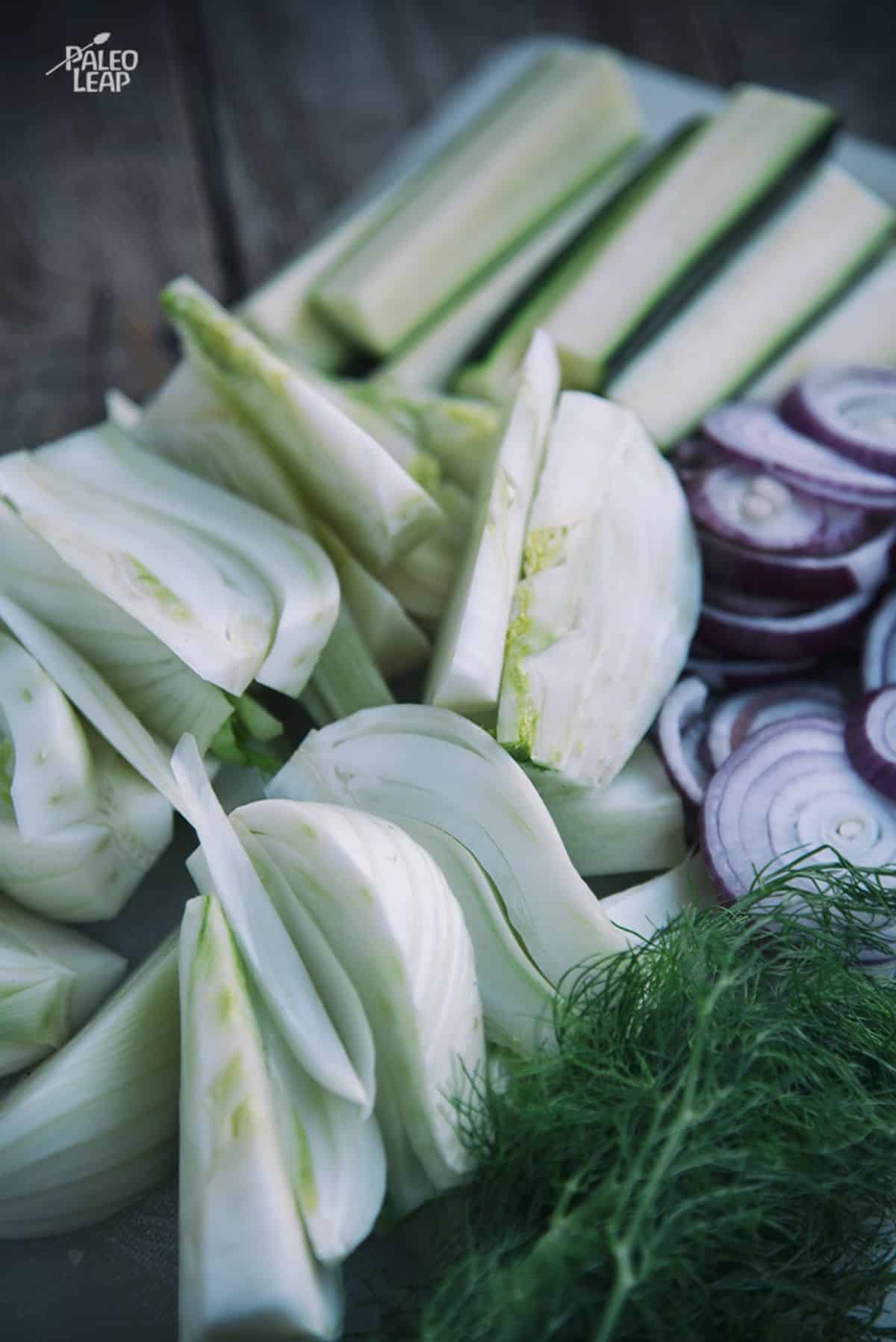 Braised Fennel and Zucchini in Tomato Sauce Recipe Preparation